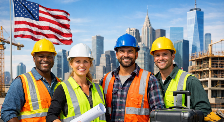 Opportunity to Get Paid $42,000 to Relocate to the USA via the Construction Visa Program
